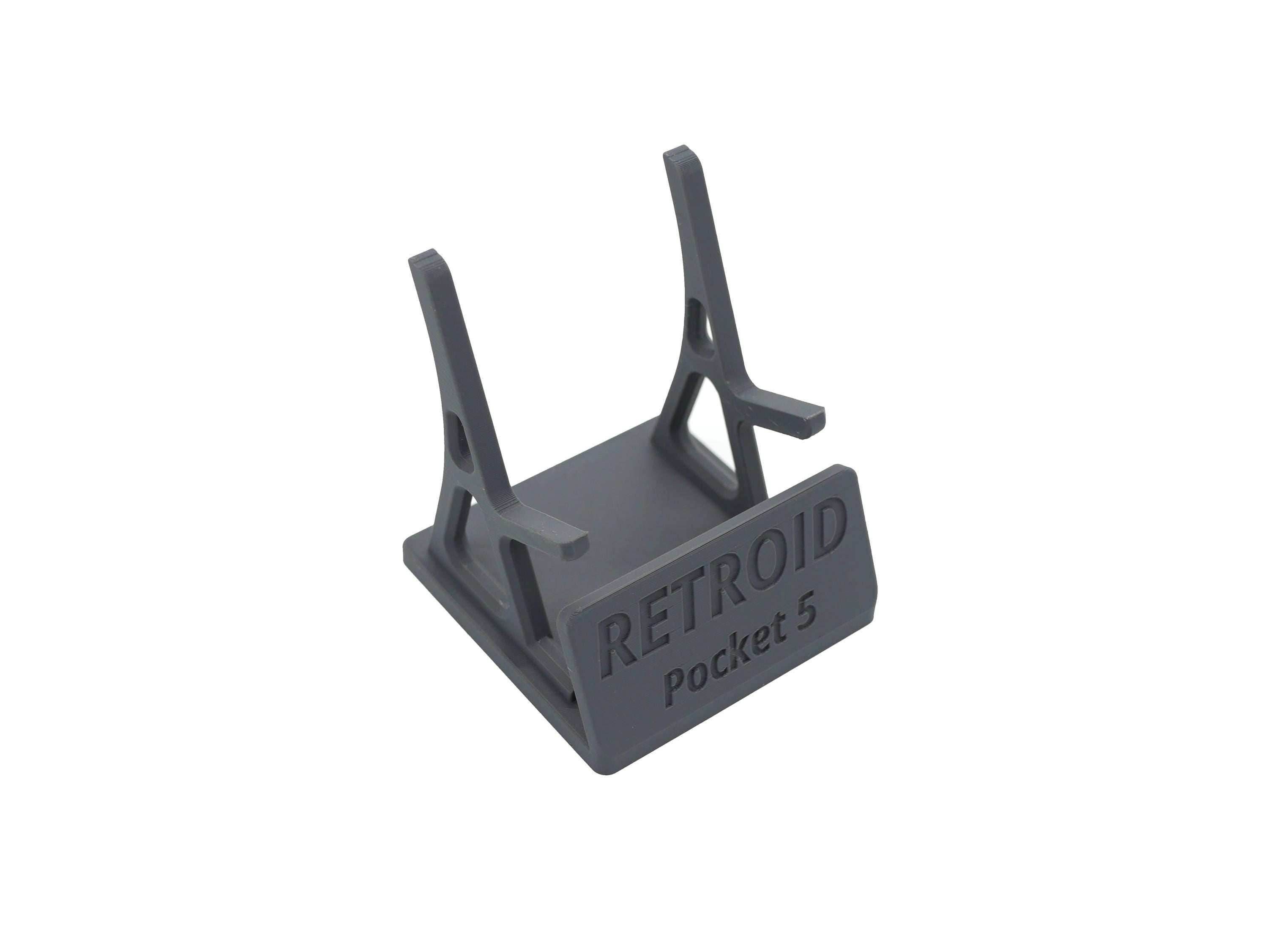 Display Stand for RP5 Retroid Pocket 5 with Charging Space | Dock Shelf Unit Gaming Retro Device Compatible with JCSFY Grips - Black