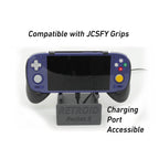 Display Stand for RP5 Retroid Pocket 5 with Charging Space | Dock Shelf Unit Gaming Retro Device Compatible with JCSFY Grips - Black
