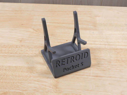 Display Stand for RP5 Retroid Pocket 5 with Charging Space | Dock Shelf Unit Gaming Retro Device Compatible with JCSFY Grips - Black