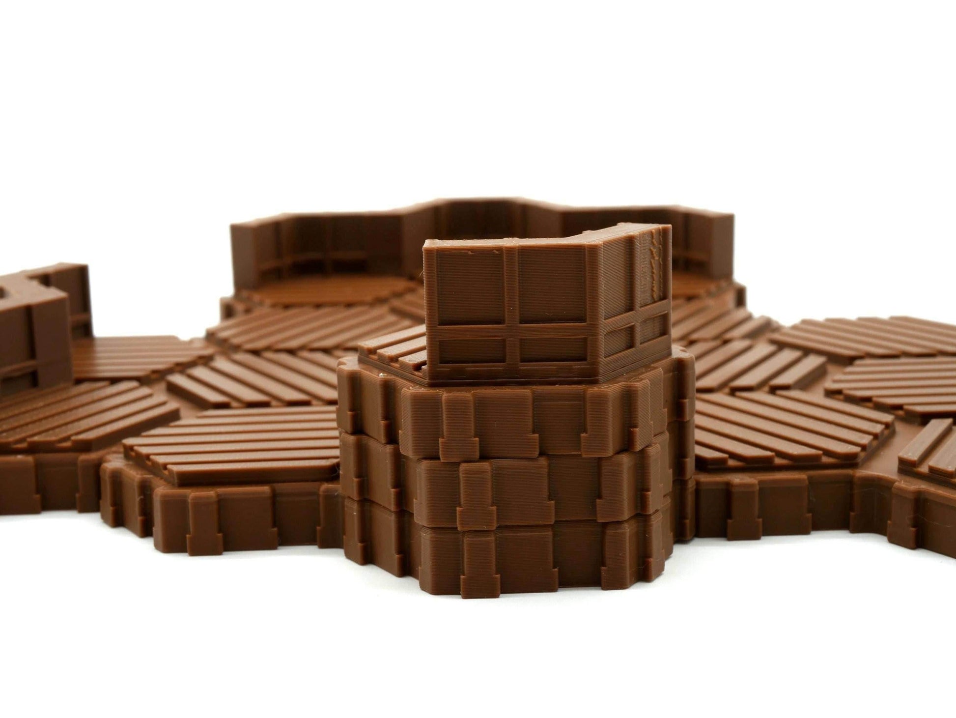 Wood Hexes Hero Scape Land Tiles | Tabletop Terrain Hex Piece | HeroScape Upgrade Board Game | DnD Role Play Game Battletech Planeswalkers - 