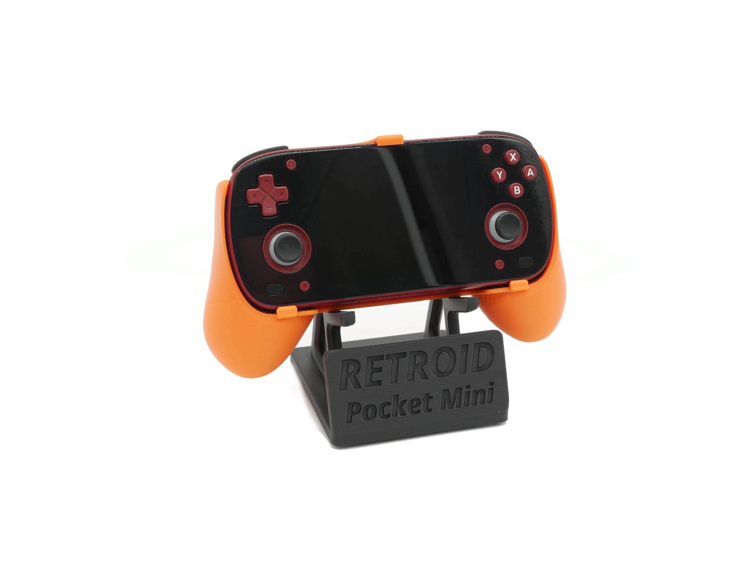 Display Stand for RPMini Retroid Pocket Mini with Charging Space | Dock Shelf Unit Gaming Retro Device Compatible with JCSFY Grips - Black