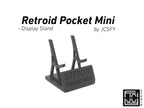 Display Stand for RPMini Retroid Pocket Mini with Charging Space | Dock Shelf Unit Gaming Retro Device Compatible with JCSFY Grips - Black