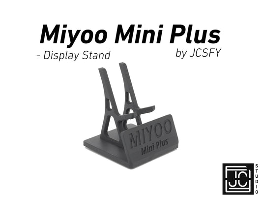 Display Stand for Miyoo Mini Plus MMP + with Charging Space | Dock Shelf Unit Gaming Retro Device Compatible with JCSFY Grips - Black