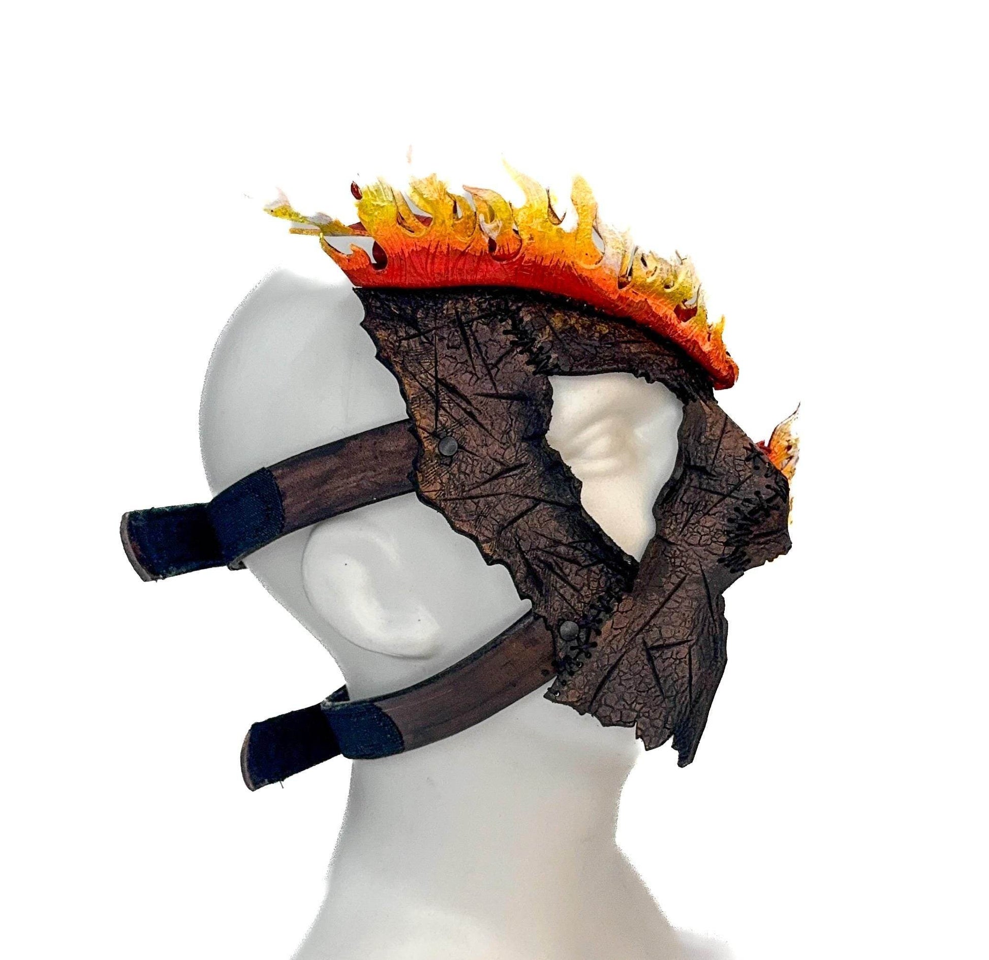 In Flames - Handmade Mask for Halloween, Performance or Cosplay Costume - 