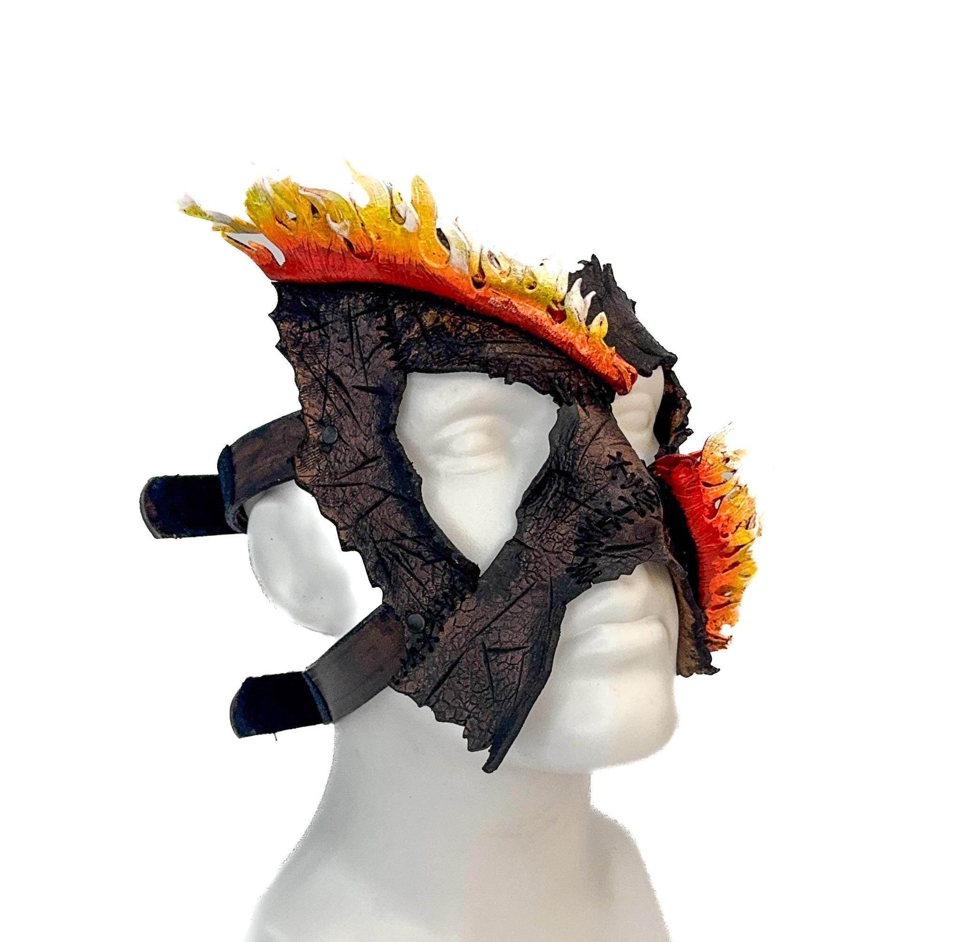 In Flames - Handmade Mask for Halloween, Performance or Cosplay Costume - 