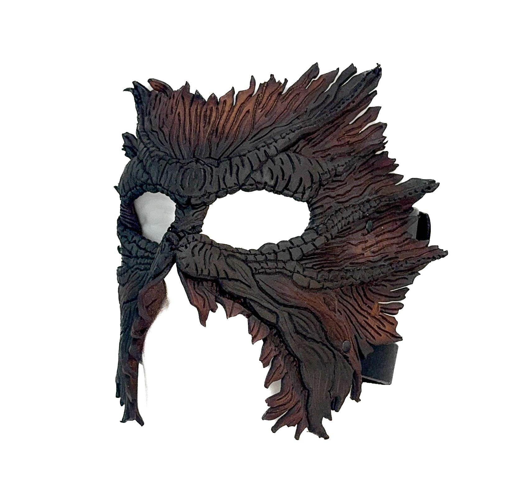 World's End - Handmade Leather Mask for Halloween, Performance or Cosplay Costume - 