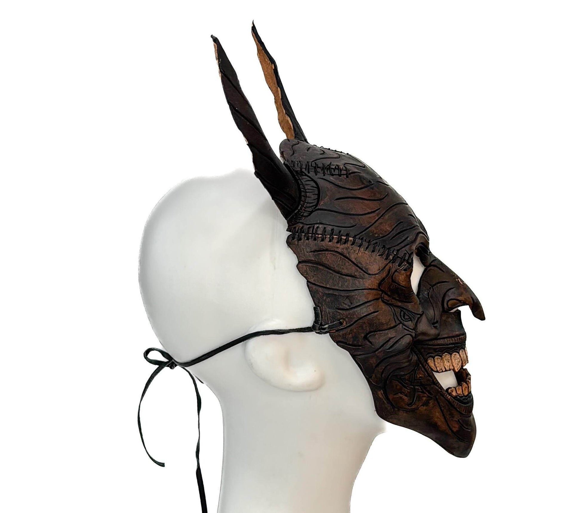 Maniacal Demon - Handmade Mask for Halloween, Performance or Cosplay Costume - 