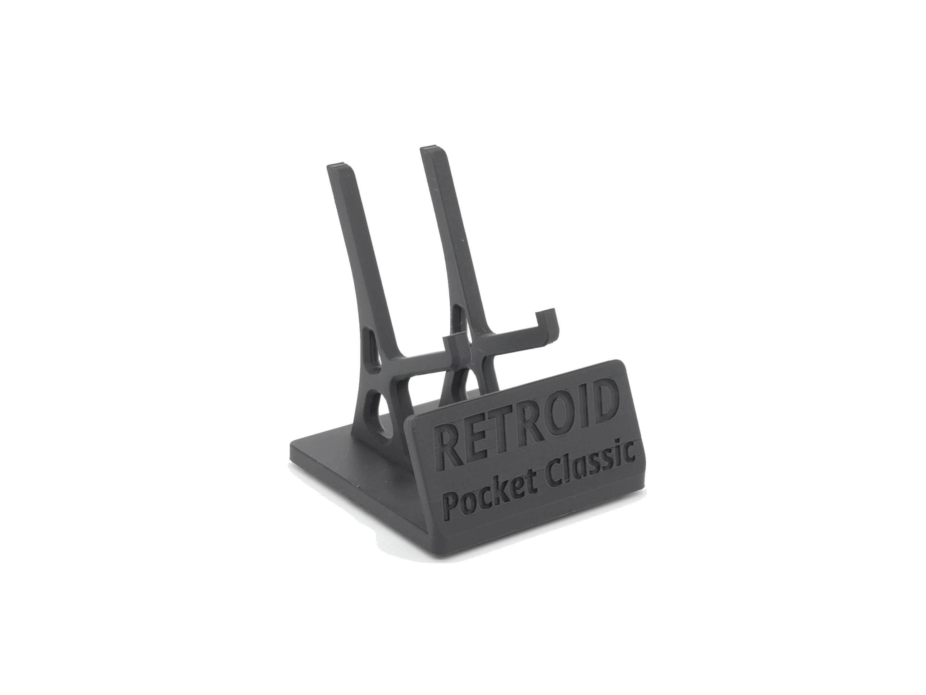 Display Stand for Retroid Pocket Classic with Charging Space | Dock Shelf Unit Gaming Retro Device Compatible with JCSFY Grips - Black
