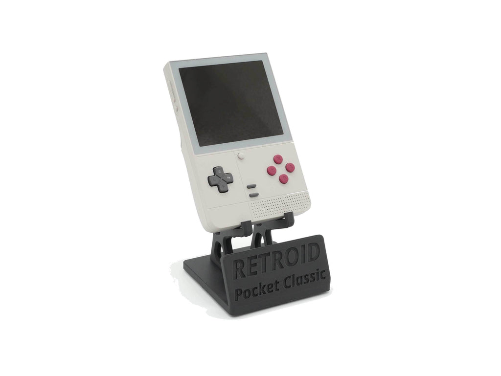 Display Stand for Retroid Pocket Classic with Charging Space | Dock Shelf Unit Gaming Retro Device Compatible with JCSFY Grips - Black