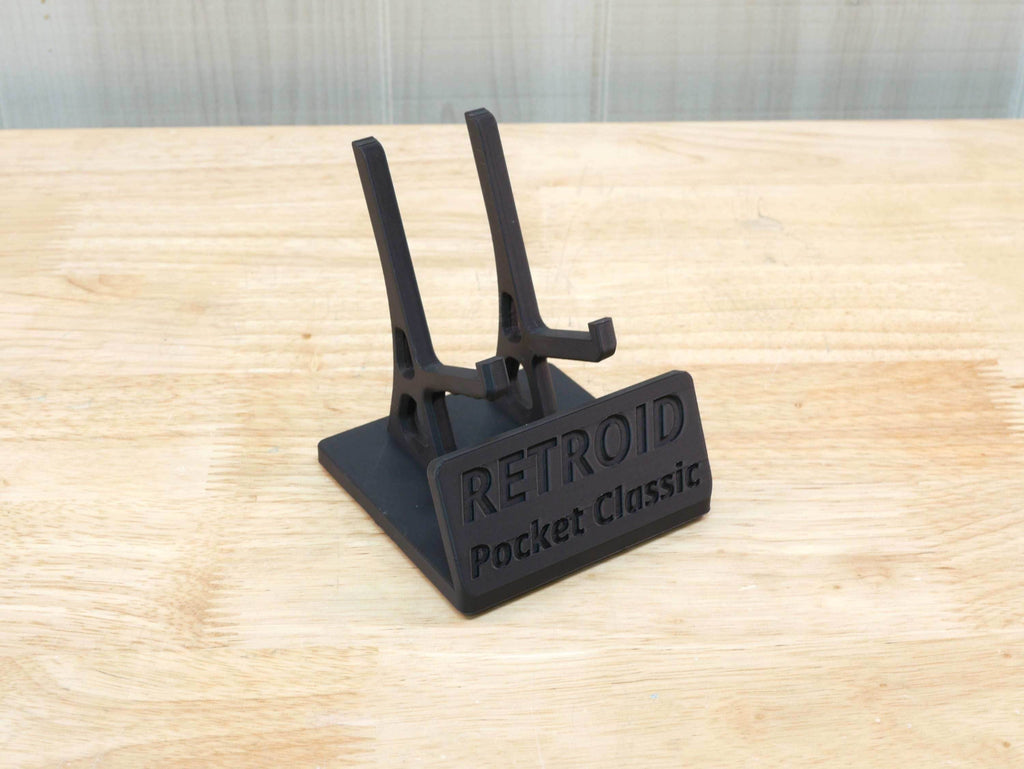 Display Stand for Retroid Pocket Classic with Charging Space | Dock Shelf Unit Gaming Retro Device Compatible with JCSFY Grips - Black