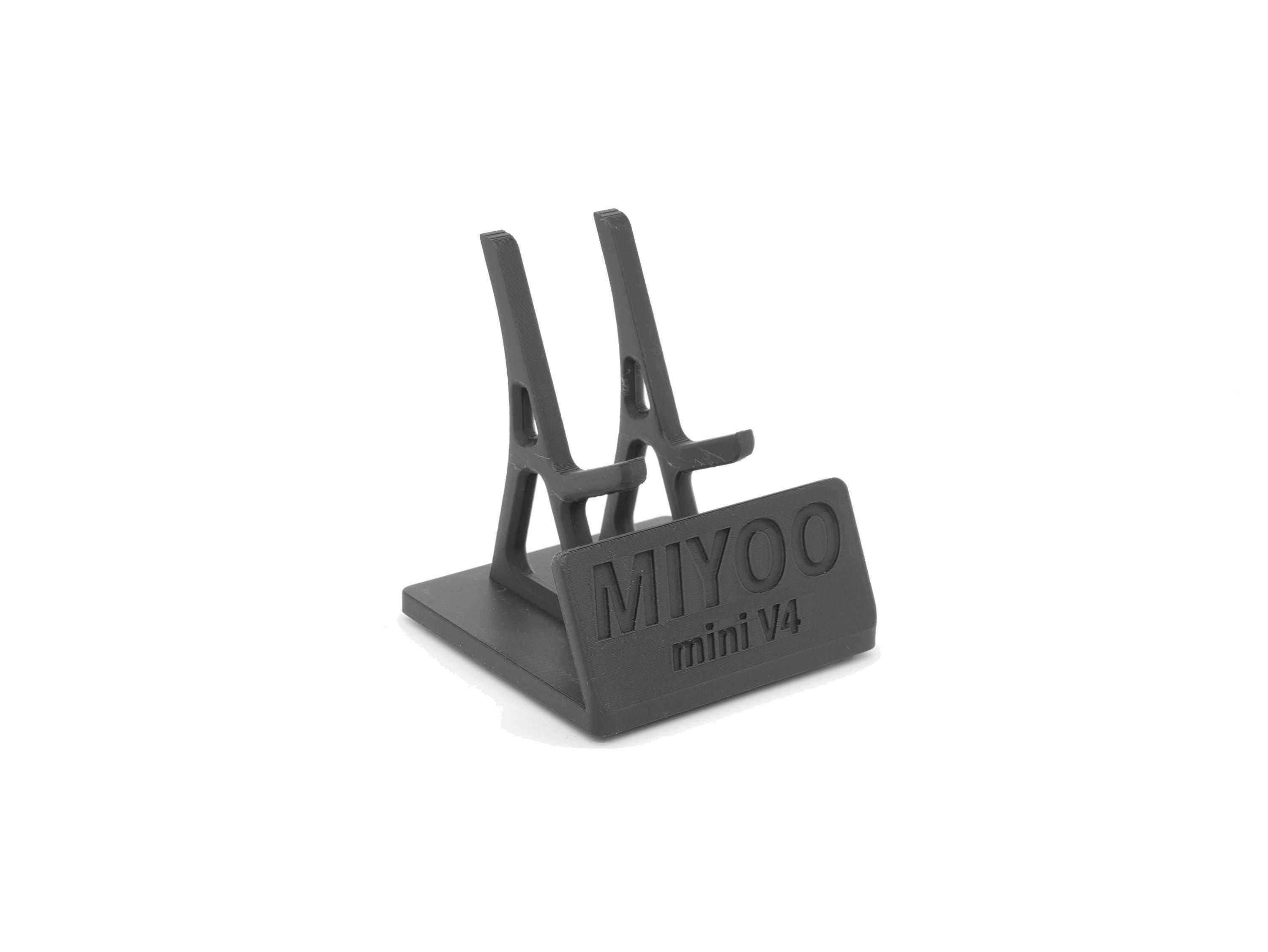 Display Stand for Miyoo mini V4 MMV4 with Charging Space | Dock Shelf Unit Gaming Retro Device Compatible with JCSFY Grips - Black