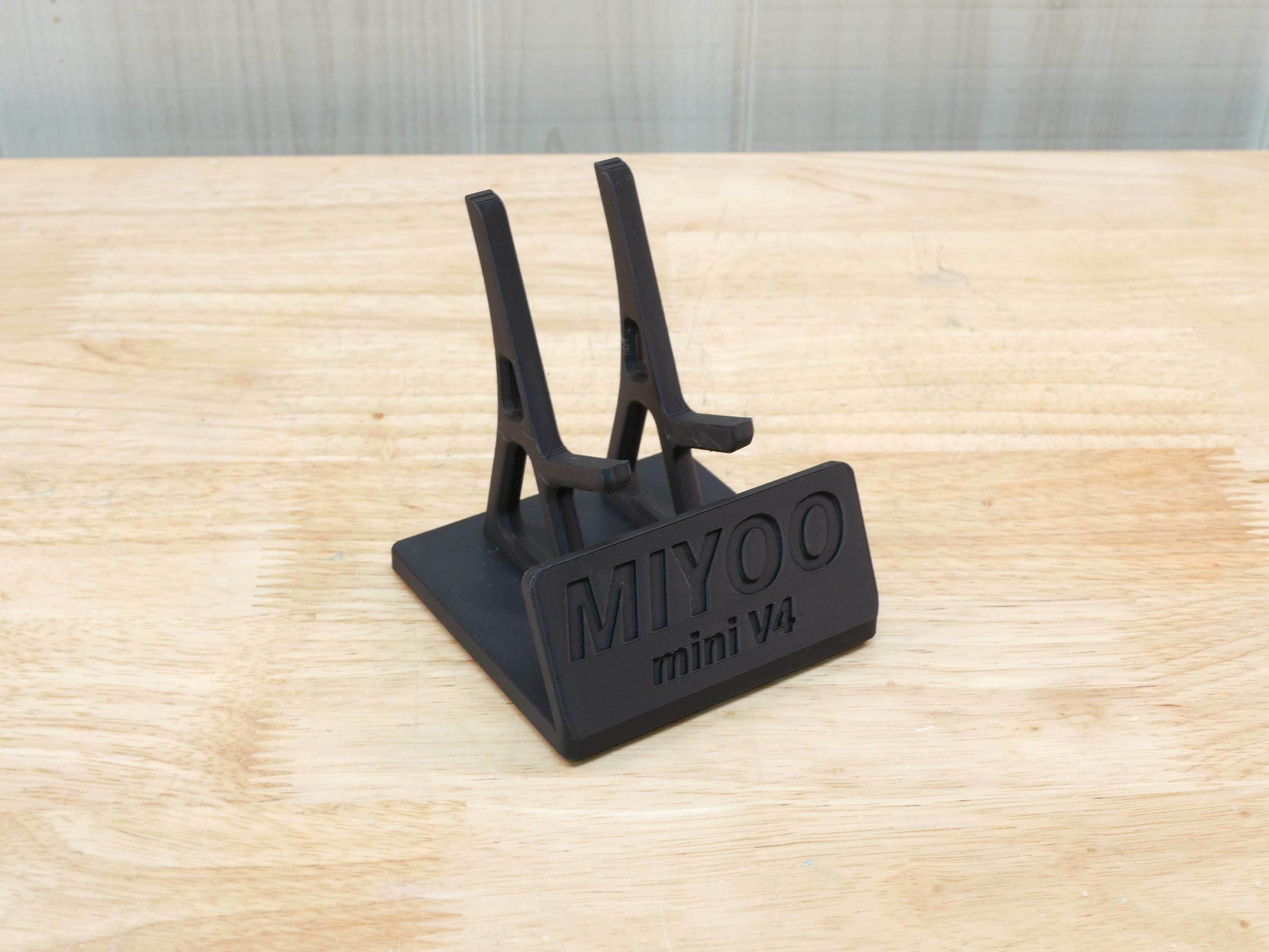 Display Stand for Miyoo mini V4 MMV4 with Charging Space | Dock Shelf Unit Gaming Retro Device Compatible with JCSFY Grips - Black