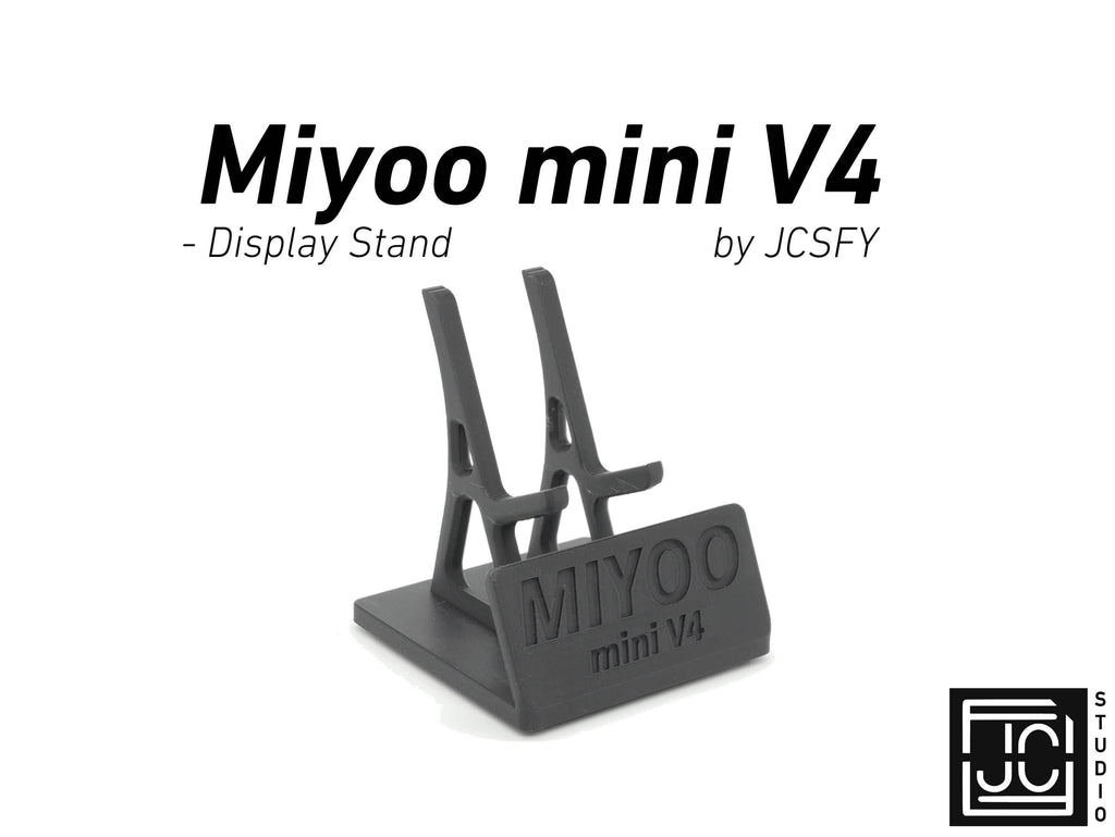 Display Stand for Miyoo mini V4 MMV4 with Charging Space | Dock Shelf Unit Gaming Retro Device Compatible with JCSFY Grips - Black
