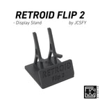 Display Stand for Retroid Flip 2 RFLIP2 RFLIP with Charging Space | Dock Shelf Unit Gaming Retro Device Compatible with JCSFY Grips - Black