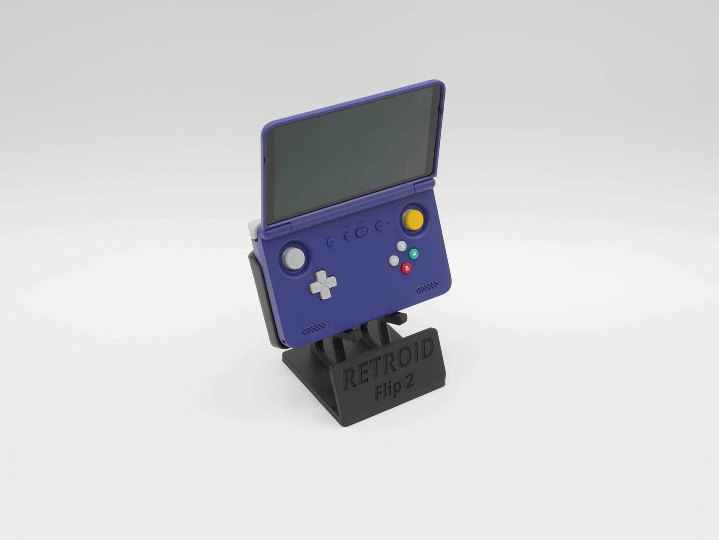 Display Stand for Retroid Flip 2 RFLIP2 RFLIP with Charging Space | Dock Shelf Unit Gaming Retro Device Compatible with JCSFY Grips - Black