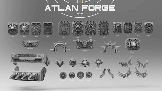 3d Printed Shark Knight Vehicle Ornaments by Atlan Forge Miniatures