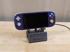 Display Stand for RP5 Retroid Pocket 5 with Charging Space | Dock Shelf Unit Gaming Retro Device Compatible with JCSFY Grips - Black