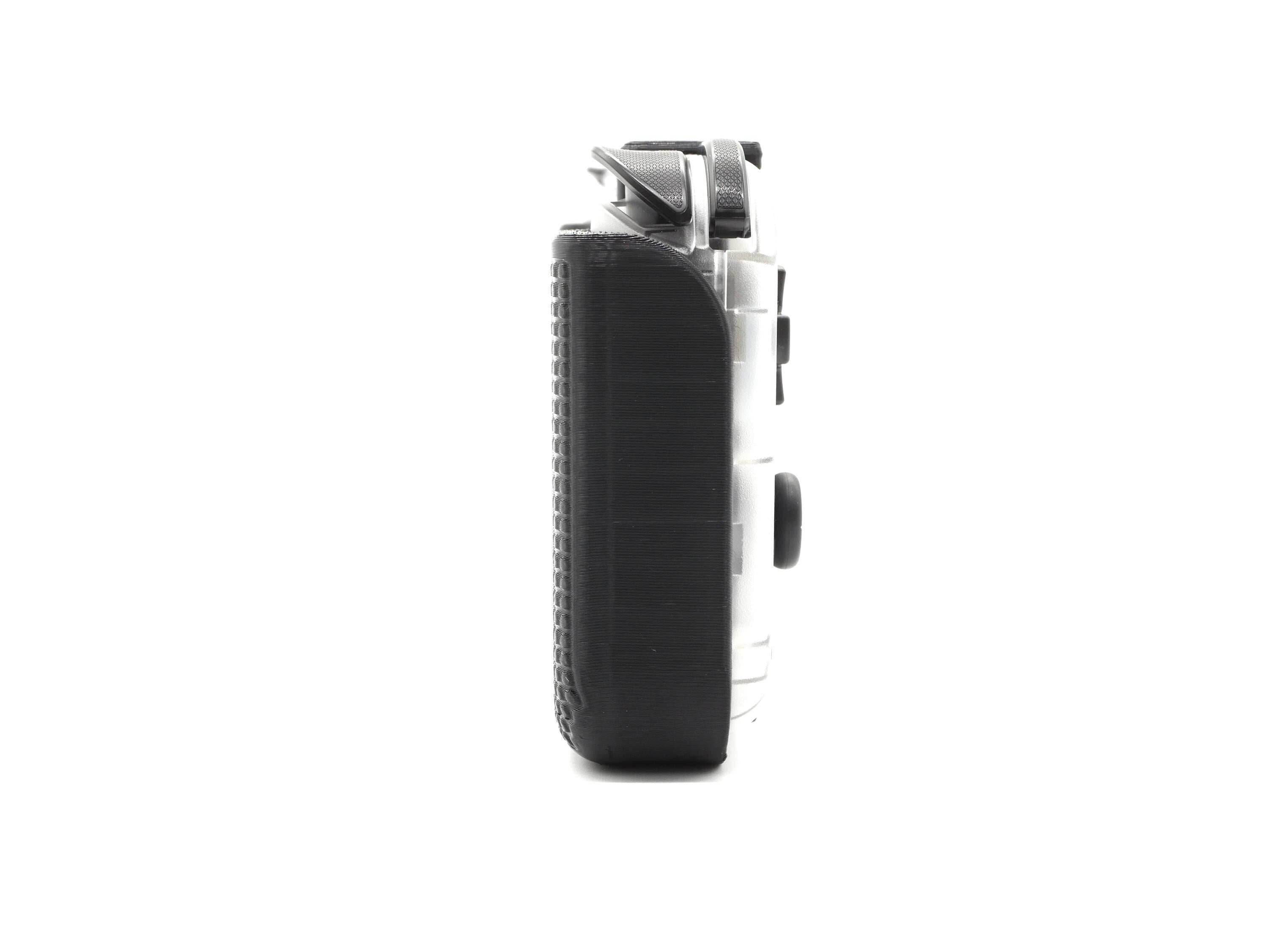 2-in-1 Grip for Retroid Pocket 4 / 4 Pro Reversible Screen Cover & Slim Comfort Grip Case with Felt Wrap Ergonomic RP4 Handheld 2n1 Deluxe - White