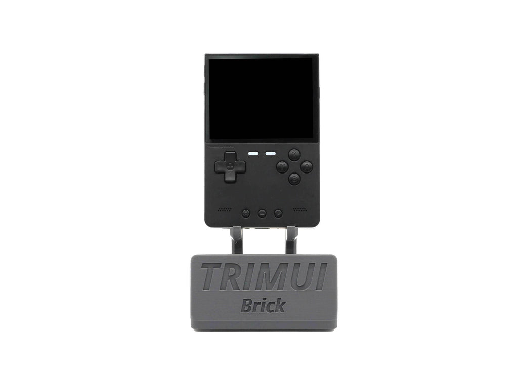 Display Stand for TrimUI Brick TRIM UI with Charging Space | Dock Shelf Unit Gaming Retro Device Compatible with JCSFY Grips - Black