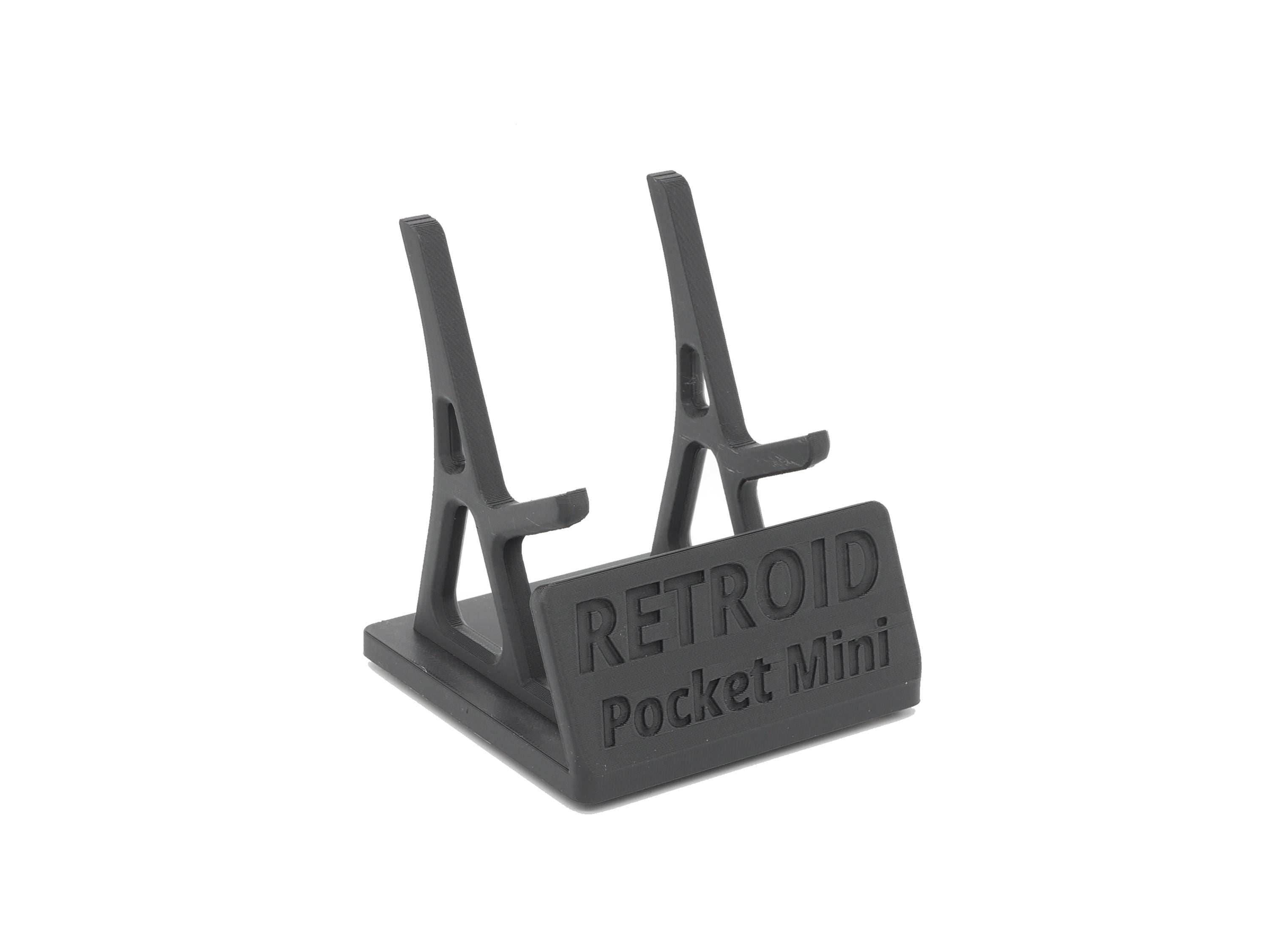Display Stand for RPMini Retroid Pocket Mini with Charging Space | Dock Shelf Unit Gaming Retro Device Compatible with JCSFY Grips - Black