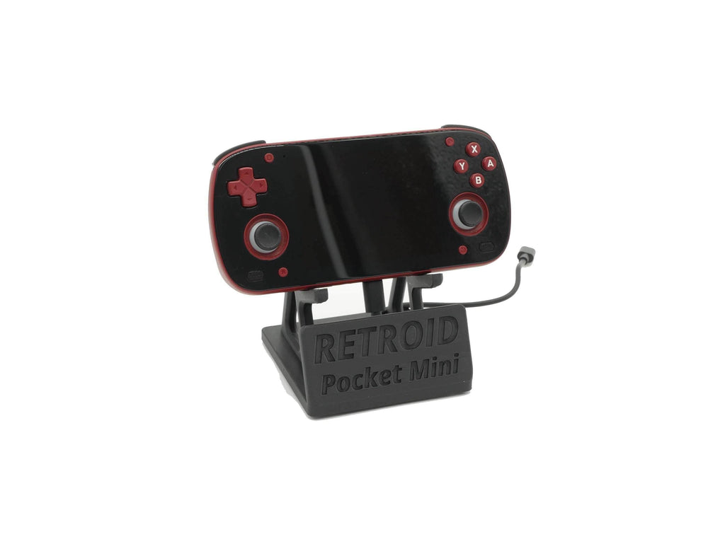 Display Stand for RPMini Retroid Pocket Mini with Charging Space | Dock Shelf Unit Gaming Retro Device Compatible with JCSFY Grips - Black