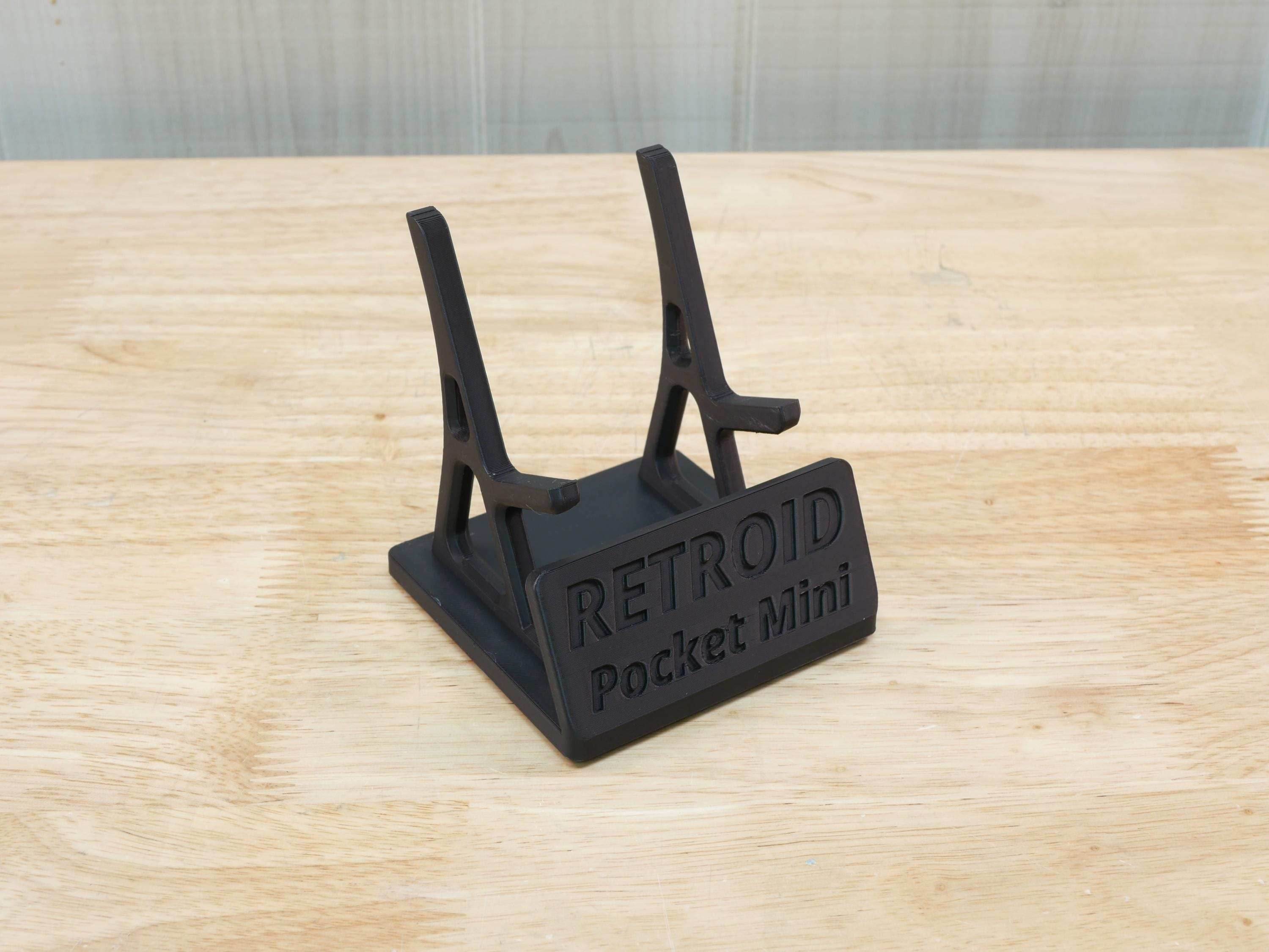 Display Stand for RPMini Retroid Pocket Mini with Charging Space | Dock Shelf Unit Gaming Retro Device Compatible with JCSFY Grips - Black