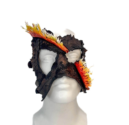 In Flames - Handmade Mask for Halloween, Performance or Cosplay Costume - 