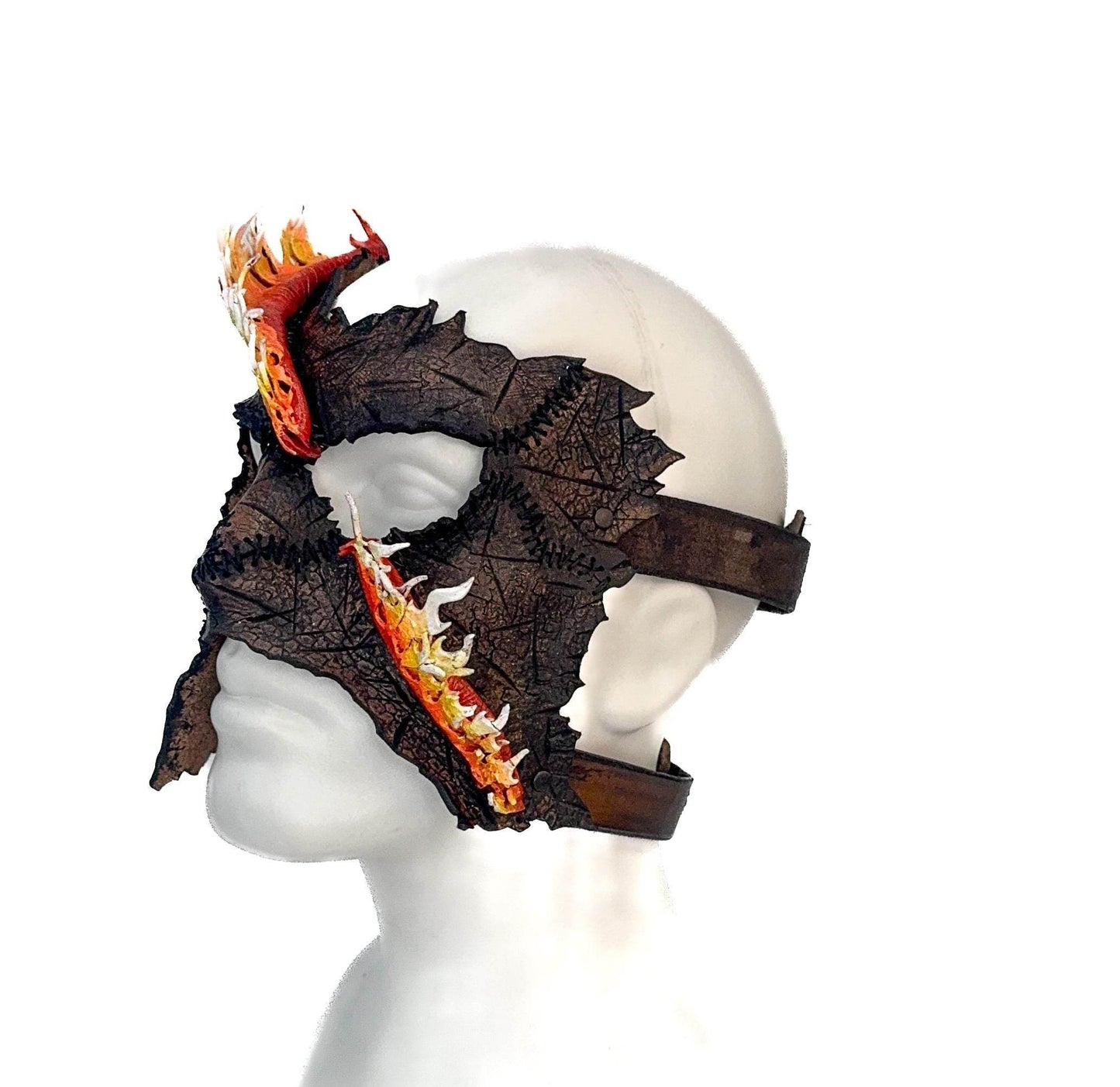 In Flames - Handmade Mask for Halloween, Performance or Cosplay Costume - 