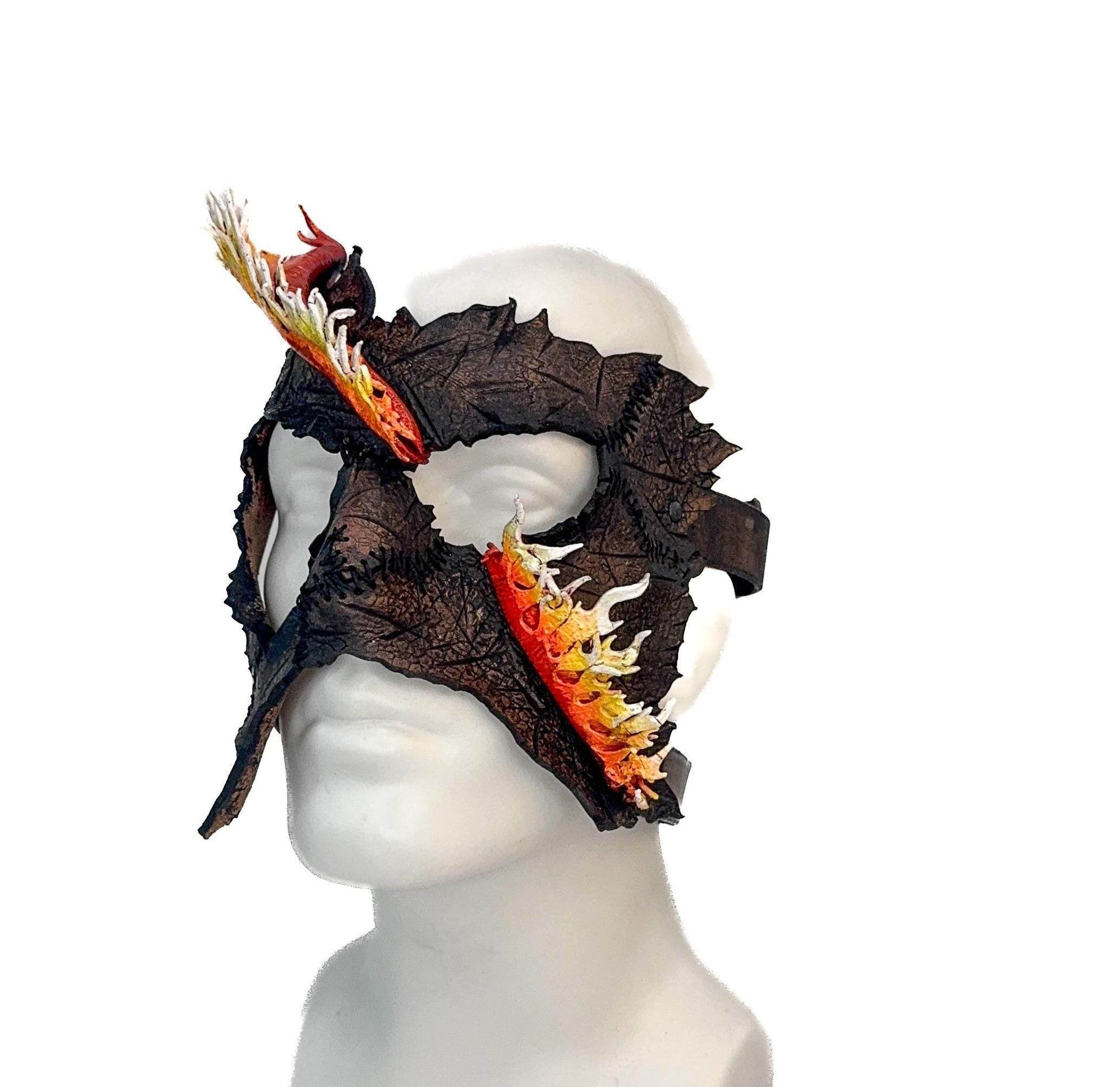 In Flames - Handmade Mask for Halloween, Performance or Cosplay Costume - 