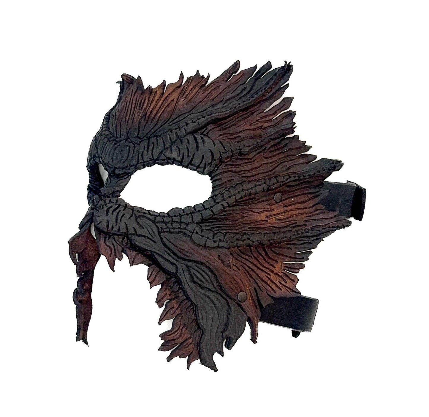 World's End - Handmade Leather Mask for Halloween, Performance or Cosplay Costume - 