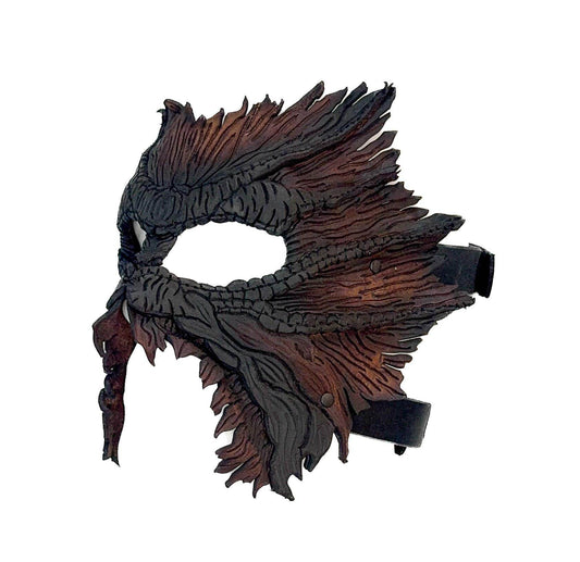 World's End - Handmade Leather Mask for Halloween, Performance or Cosplay Costume - 