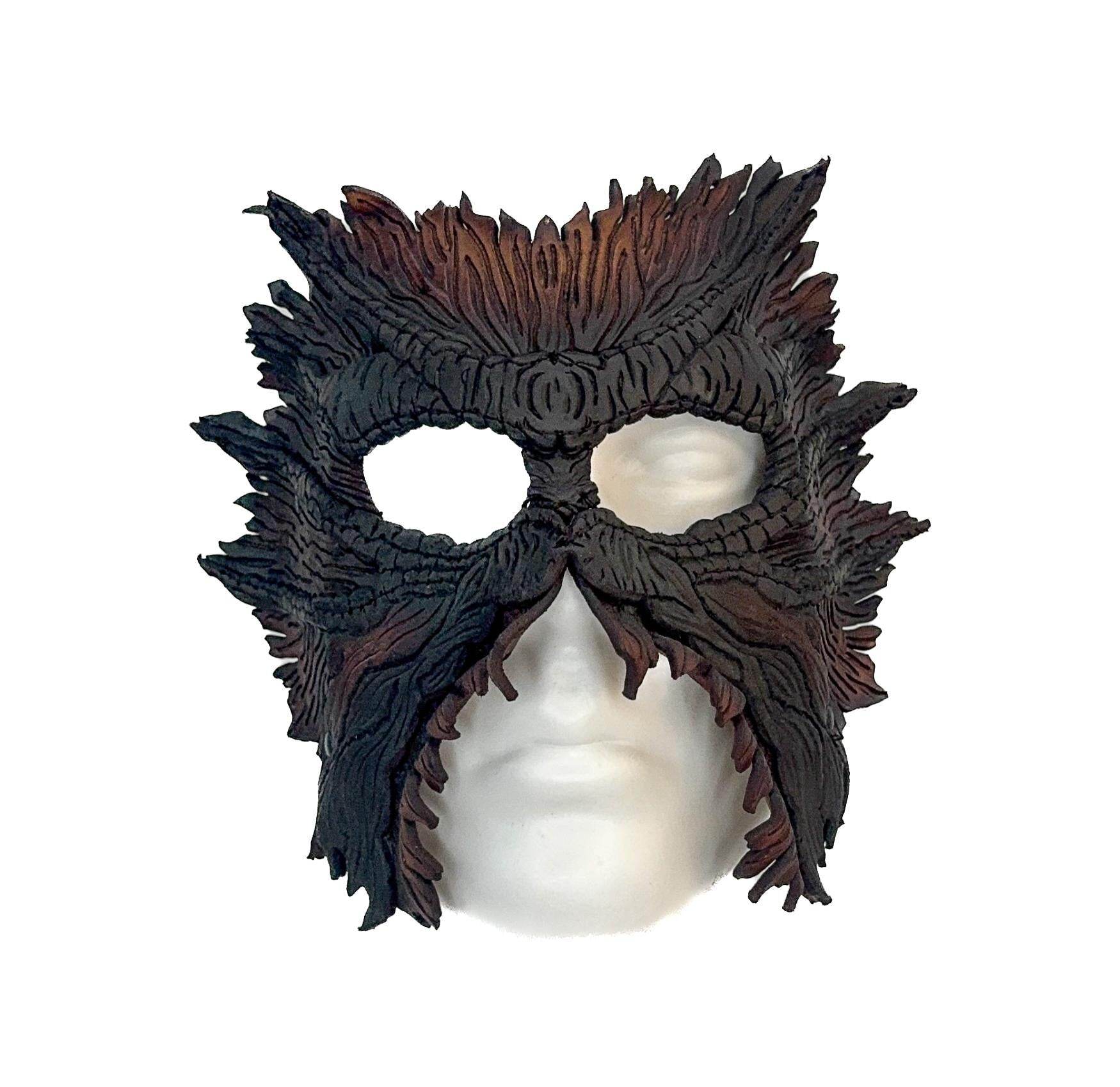 World's End - Handmade Leather Mask for Halloween, Performance or Cosplay Costume - 