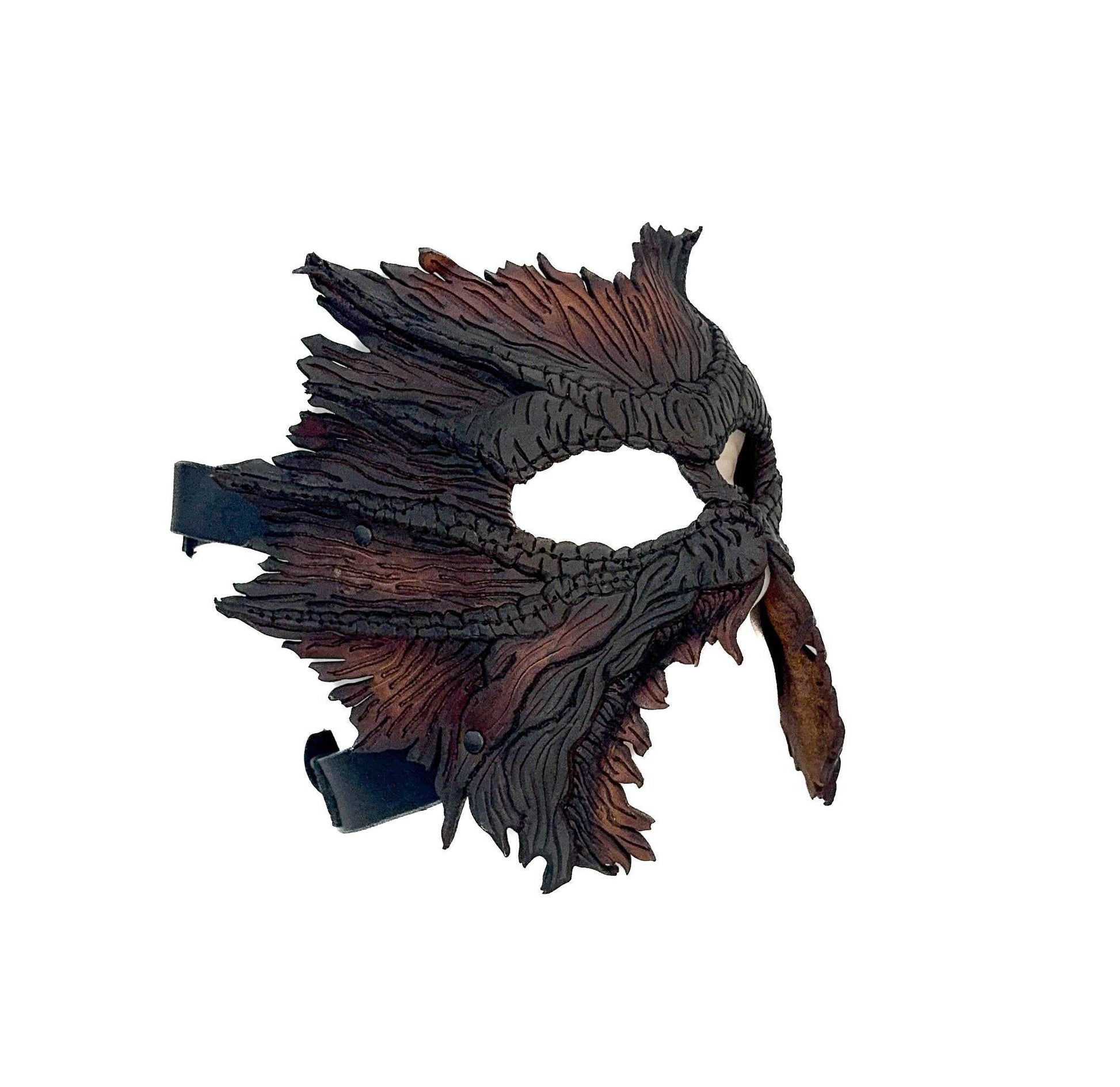 World's End - Handmade Leather Mask for Halloween, Performance or Cosplay Costume - 
