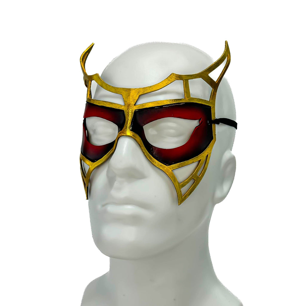Red Royalty Handmade Genuine Leather Mask - 