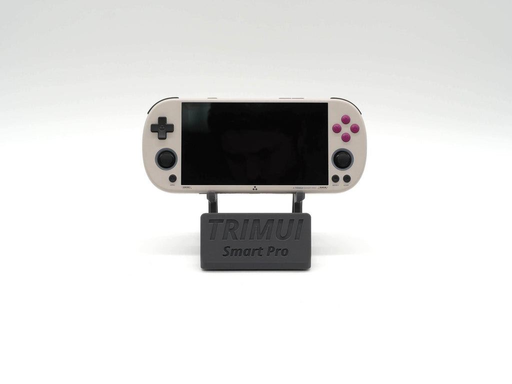 Display Stand for TrimUI Smart Pro with Charging Space | Dock Shelf Unit Gaming Retro Device Compatible with JCSFY Grips - Black