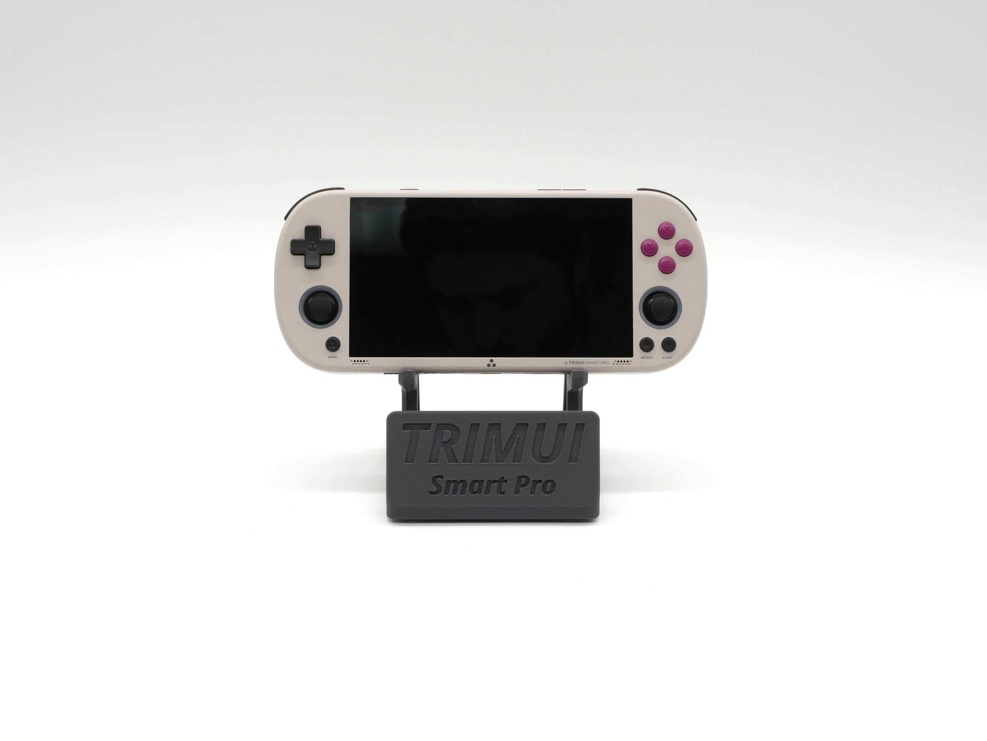 Display Stand for TrimUI Smart Pro with Charging Space | Dock Shelf Unit Gaming Retro Device Compatible with JCSFY Grips - Black