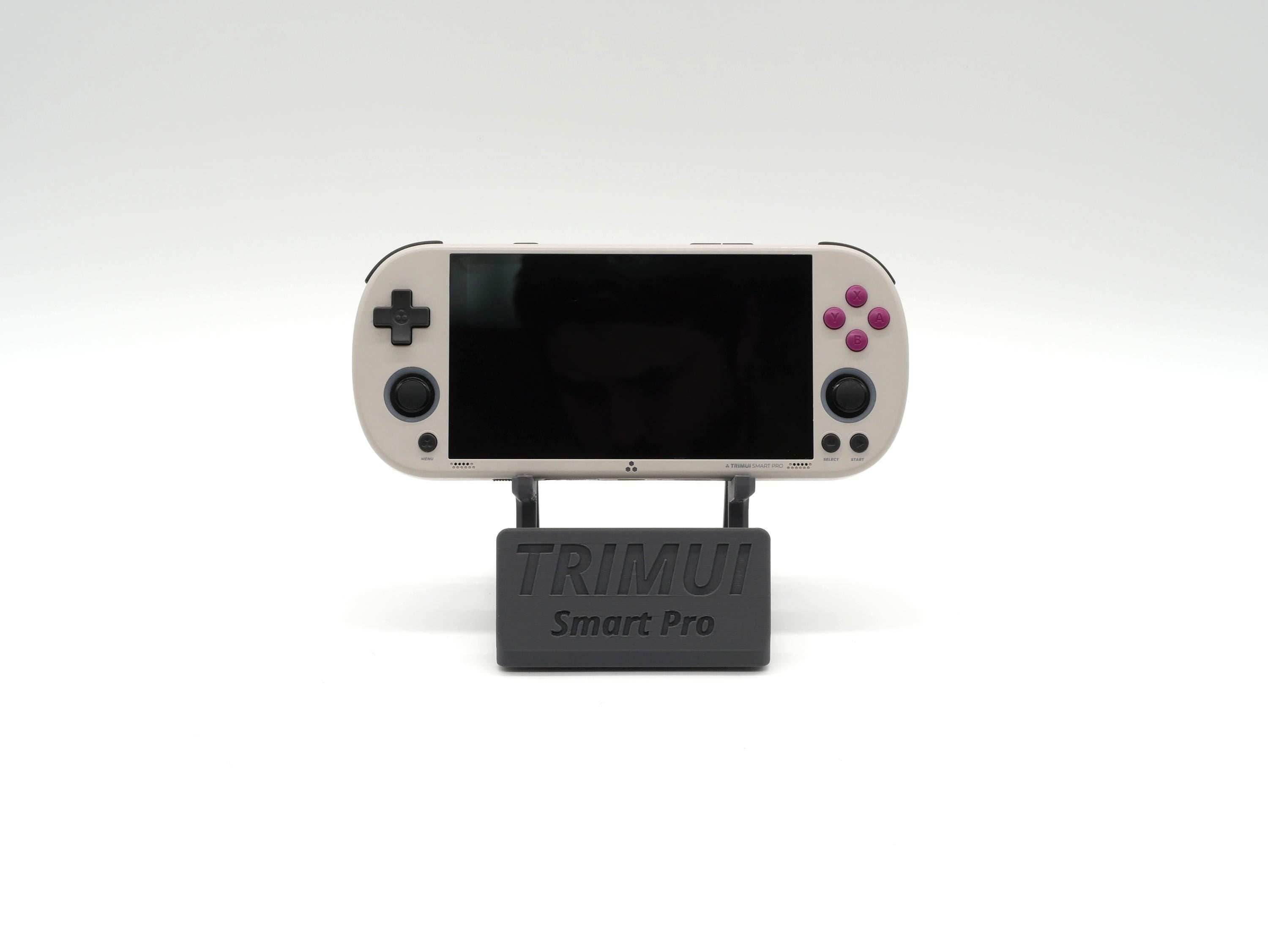 Display Stand for TrimUI Smart Pro with Charging Space | Dock Shelf Unit Gaming Retro Device Compatible with JCSFY Grips - Black