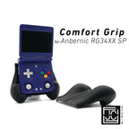 Comfort Grip for RG34XX SP by JCSFY Textured Handles Black Anbernic SP Hand Held Thick Color | Slots Into Mobile Gaming Device - Brown