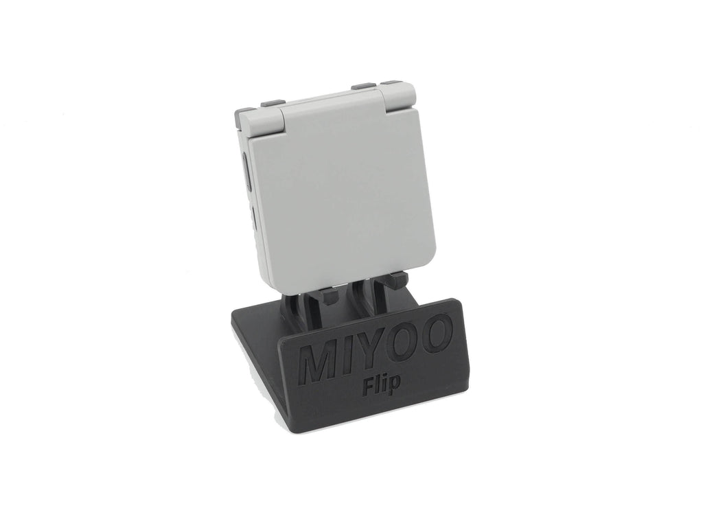 Display Stand for Miyoo Flip MFlip with Charging Space | Dock Shelf Unit Gaming Retro Device Compatible with JCSFY Grips - Black