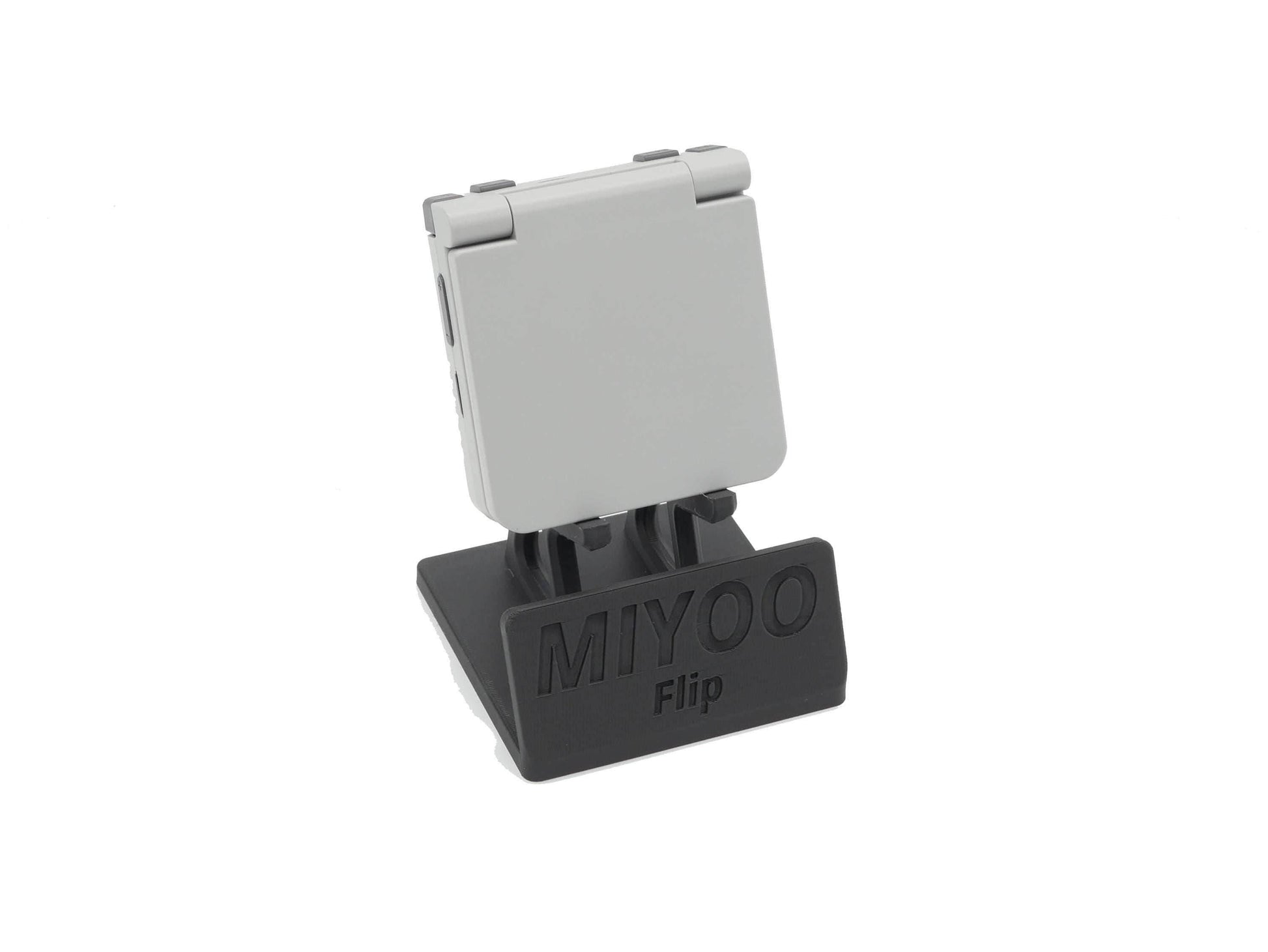 Display Stand for Miyoo Flip MFlip with Charging Space | Dock Shelf Unit Gaming Retro Device Compatible with JCSFY Grips - Black