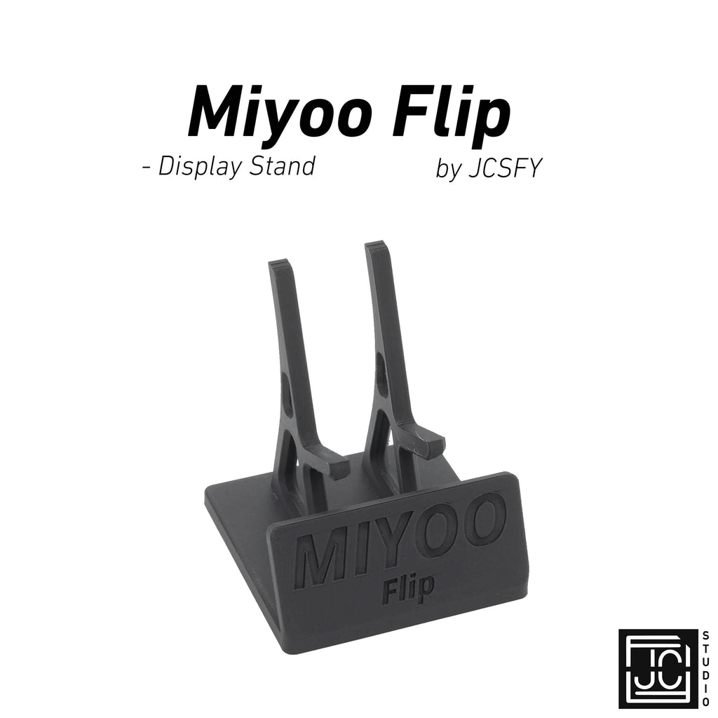 Display Stand for Miyoo Flip MFlip with Charging Space | Dock Shelf Unit Gaming Retro Device Compatible with JCSFY Grips - Black