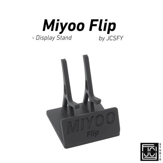 Display Stand for Miyoo Flip MFlip with Charging Space | Dock Shelf Unit Gaming Retro Device Compatible with JCSFY Grips - Black