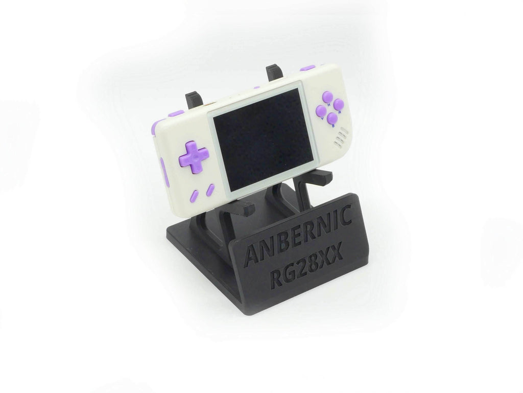 Display Stand for RG28XX Anbernic 28XX with Charging Space | Dock Shelf Unit Gaming Retro Device Compatible with JCSFY Grips - Black