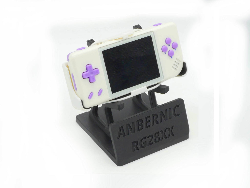 Display Stand for RG28XX Anbernic 28XX with Charging Space | Dock Shelf Unit Gaming Retro Device Compatible with JCSFY Grips - Black