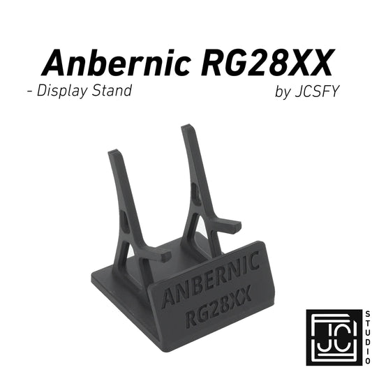 Display Stand for RG28XX Anbernic 28XX with Charging Space | Dock Shelf Unit Gaming Retro Device Compatible with JCSFY Grips - Black