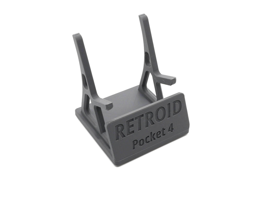 Display Stand for Retroid Pocket 4 / 4 Pro with Charging Space | Dock Shelf Unit Gaming Retro Device Compatible with JCSFY Grips - Black / Retroid Pocket 4