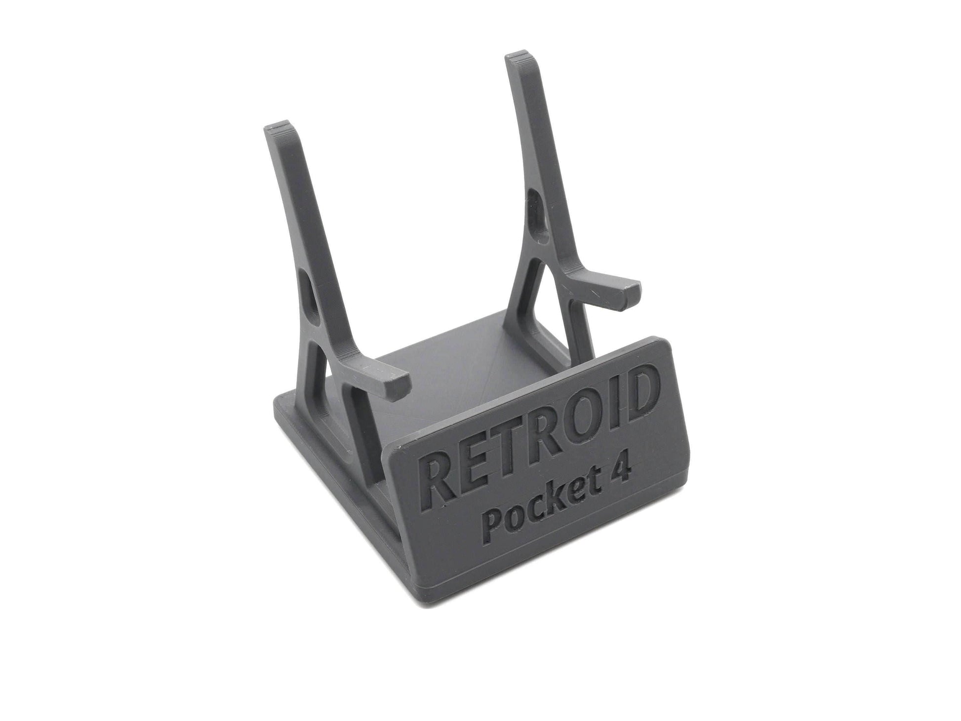 Display Stand for Retroid Pocket 4 / 4 Pro with Charging Space | Dock Shelf Unit Gaming Retro Device Compatible with JCSFY Grips - Black / Retroid Pocket 4