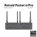 Display Stand for Retroid Pocket 4 / 4 Pro with Charging Space | Dock Shelf Unit Gaming Retro Device Compatible with JCSFY Grips - Black / Retroid Pocket 4