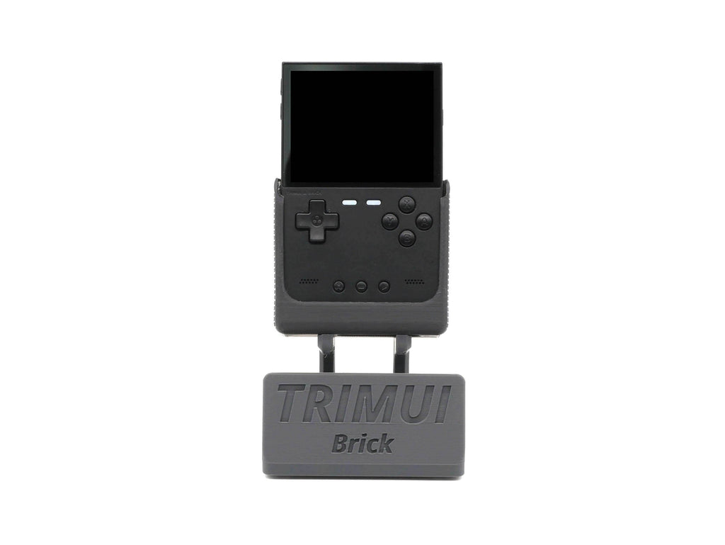 Display Stand for TrimUI Brick TRIM UI with Charging Space | Dock Shelf Unit Gaming Retro Device Compatible with JCSFY Grips - Black