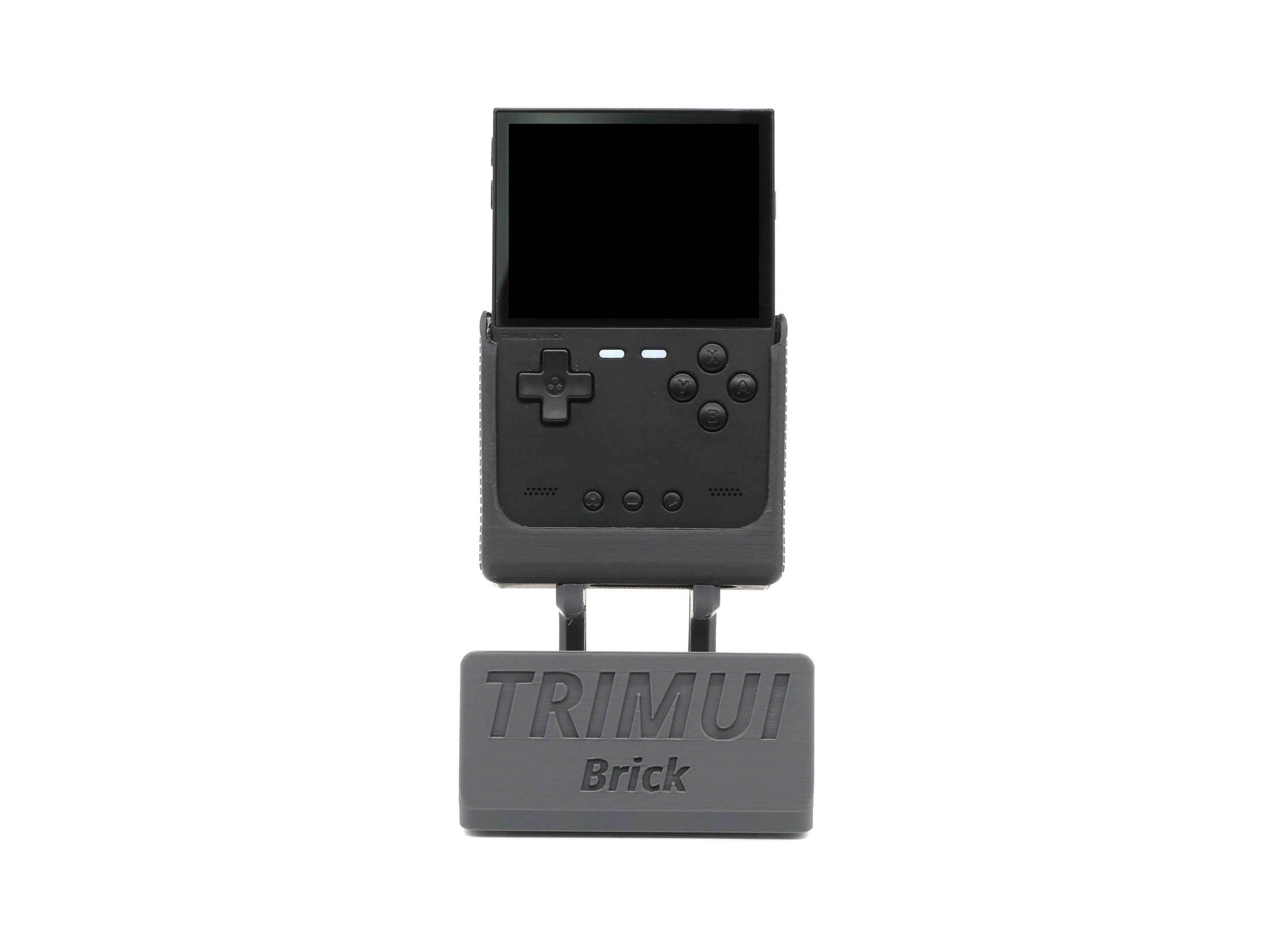 Display Stand for TrimUI Brick TRIM UI with Charging Space | Dock Shelf Unit Gaming Retro Device Compatible with JCSFY Grips - Black